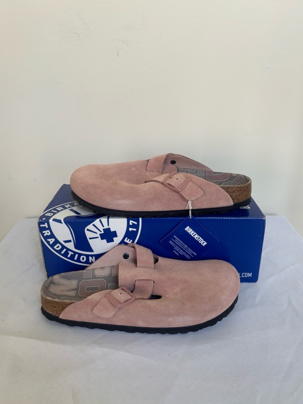 Birkenstock Boston Clogs Pink Clay Size 8 Eu39 Narrow fit NWB women’s